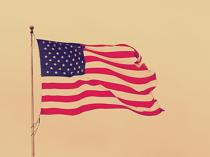 Americká vlajka, vlajka USA, vlajka, Americká, symbol, Národní, červená