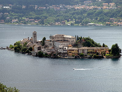 San giulio, Italija, Otok, zgrada, palača, dvorac, arhitektura