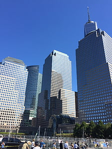 pilvelõhkuja, New york, panoraam, arhitektuur, kõrghooneid