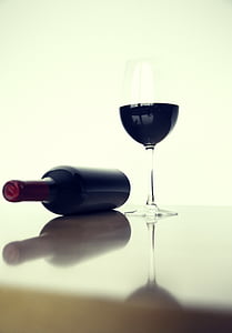 beverage, drink, red wine, wine, wine bottle, wine glass