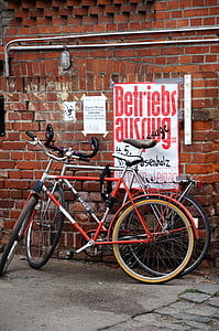 自転車, ライプツィヒ, baumwollspinnerei, 工場, クリンカー