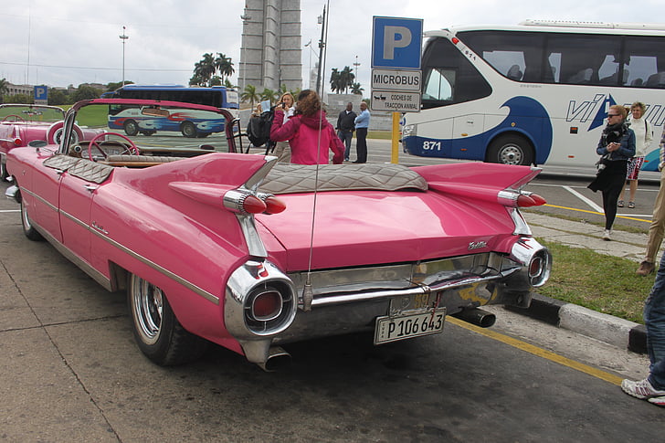Cadillac, automatikus, Kuba, Oldtimer, klasszikus, autók, Vintage