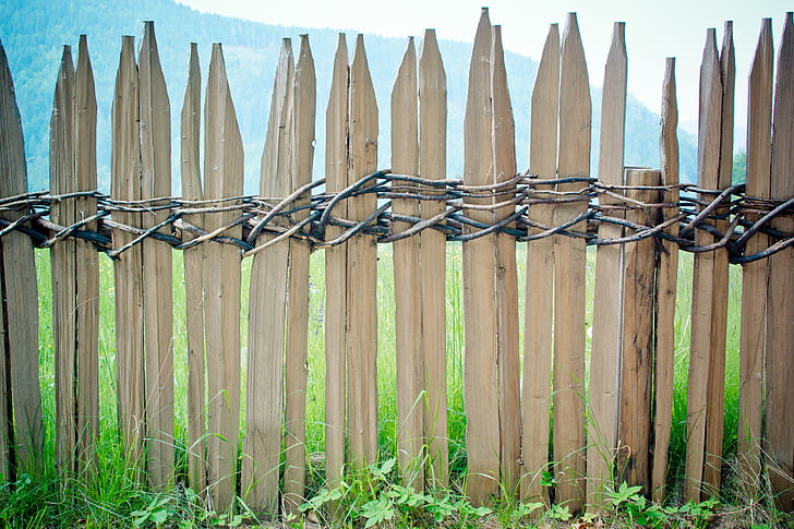 recinzione, recinto in legno, stecche, Paling, limite, confine, recinto del giardino
