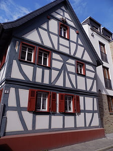 будинок, колишній, шпильки, старий будинок, Нормандія, Франція, timbered будинків