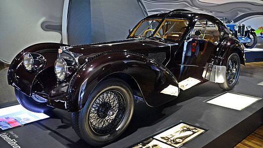 Bugatti t57 sc Atlandi, Oldtimer, auto, klassikaline, auto, vana