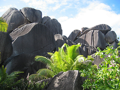 Seychelles, Formasi batuan, tropis, tropis, pemandangan, batu, alam