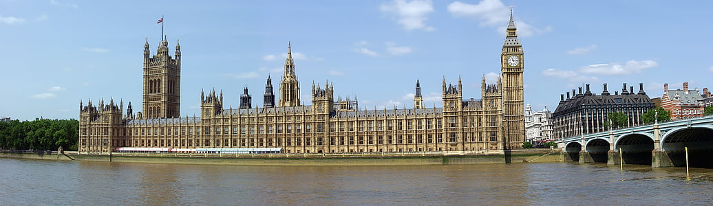 Лондон, Уестминстър, парламент, забележителност, архитектура, пътуване, голям