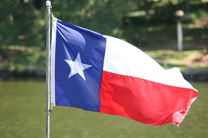 au Texas, drapeau, drapeau du Texas, État, é.-u., Texan