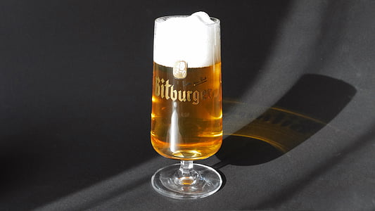 glass, øl, skum