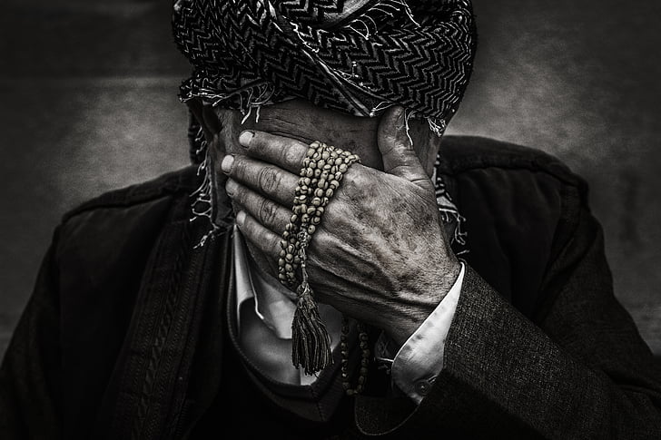 porträtt, personer, Street, hane, person, gömmer ansiktet, Omar alnahi