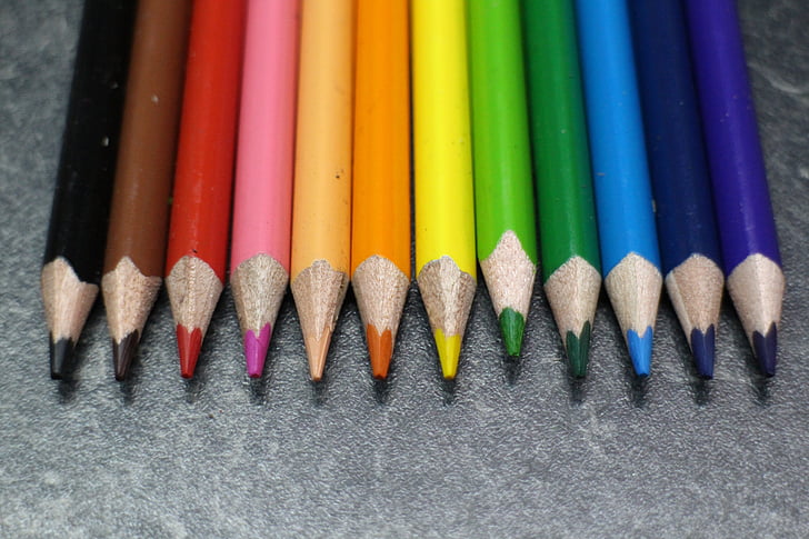 ceruzky, škola, príslušenstvo, vzdelávanie, ceruzka, pero, Kreslenie