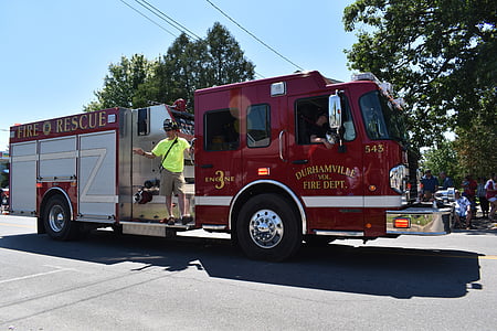 Wóz strażacki, ogień, samochód ciężarowy, strażak, awaryjne, Rescue, pojazd