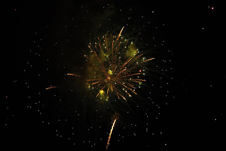 Feuerwerk, 4. Juli, Himmel, Dom, Explosion, Amerika, patriotische