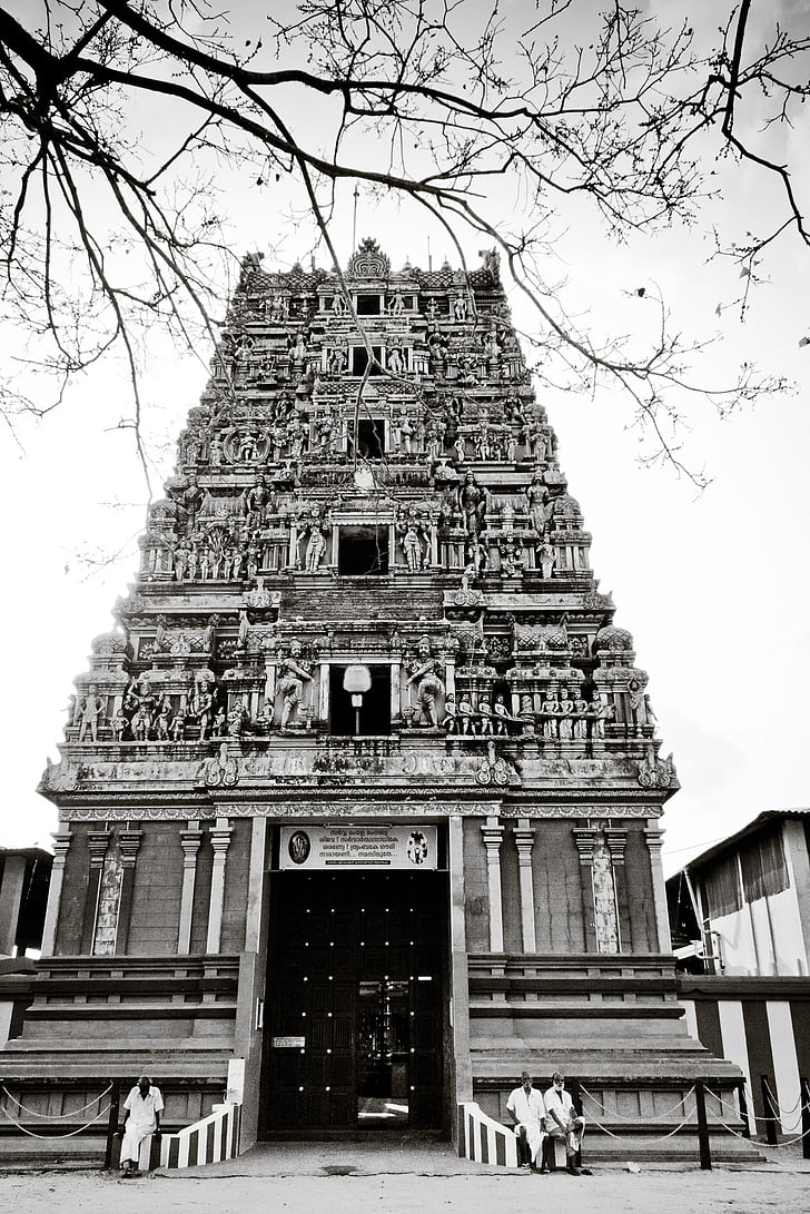 templet, Indien, religion, brihadeshwara templ, byggnad, arkitektur, fasad