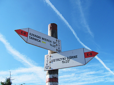 signpost, trail, hiking trail, hiking trails, tourism, sign, the path