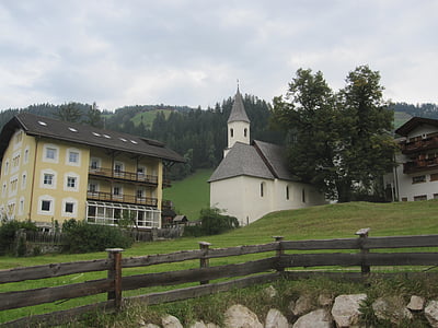 church, south tyrol, sky