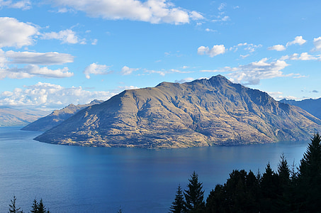 Neuseeland, See, Berg, Landschaft, Natur