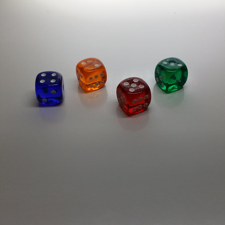 куб, барвистий, удачі, грати, фоновому режимі, колір, азартні ігри
