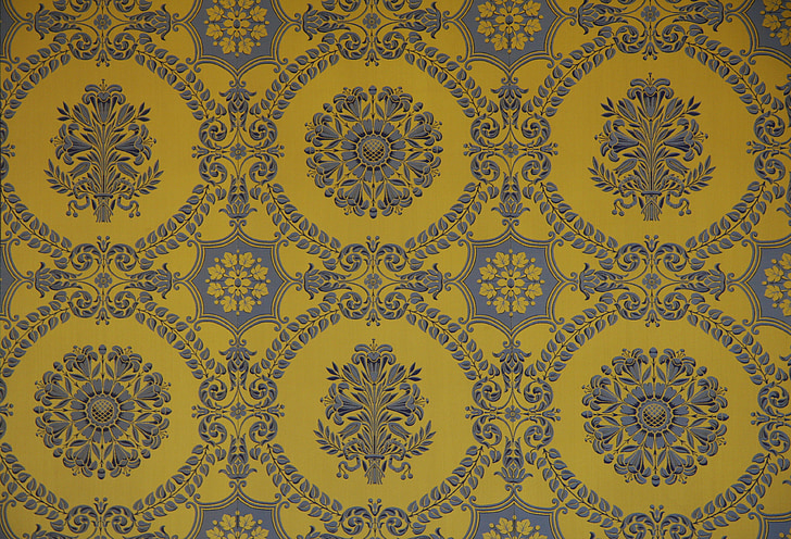 tapeçaria, Versailles, padrão, floral, parede, de suspensão, decorativos