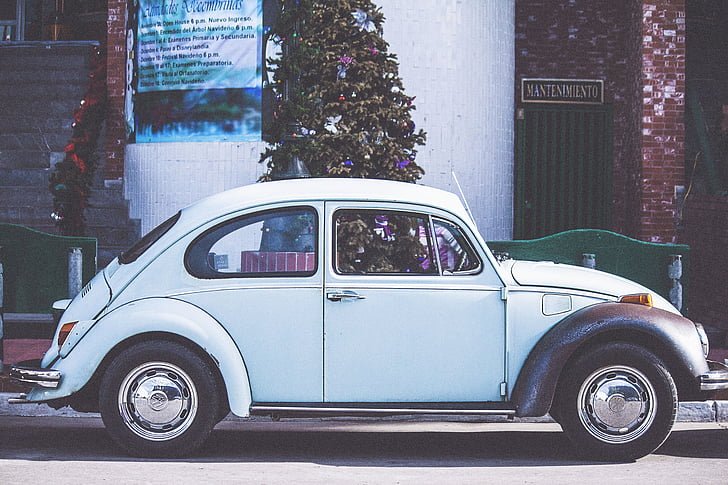Volkswagen, chrząszcz, samochód, pojazd, samochodowe, Vintage, stary