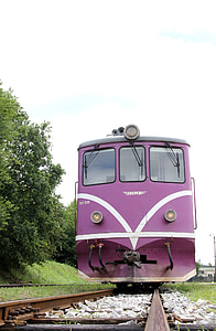 dieselová lokomotiva, série T47, Nová Bystřice, Úzkorozchodná, lokomotiva, fialová, úzkorozchodná železnice