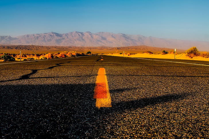 Death valley, California, krajine, gore, sušnih, suho, vroče