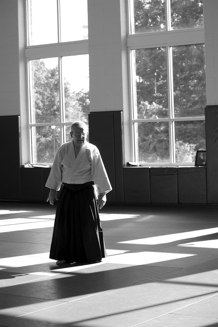 Aikido, võitluskunstide, enesekaitse, õppe, seminar, senseis, koolitus