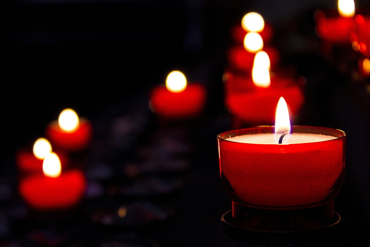 Espelma, dol, l'església, religió, llum de les espelmes, llum, commemorar