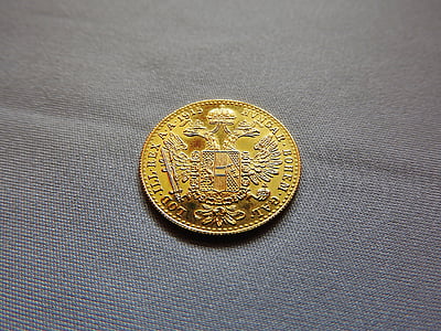 golddukat, moeda de ouro, ouro, moeda
