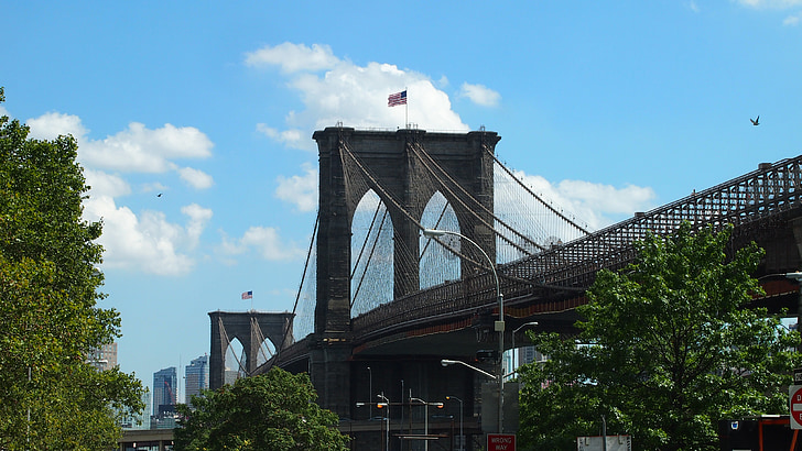 Brooklyn bridge, New york, steder av interesse, landemerke, attraksjon, Manhattan