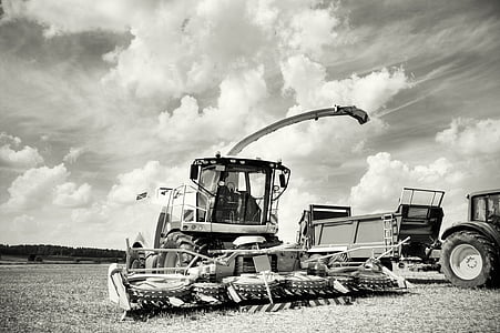 agricultural machine, combine harvester, tractor, arable, harvest, field, agriculture