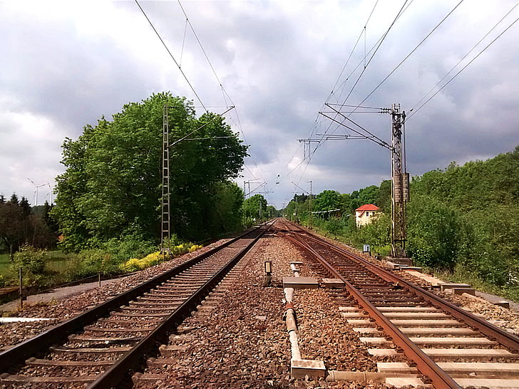 gleise, railway station, seemed, railway, train, transport, rail strike