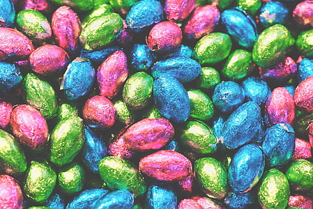 brillant, caramels, xocolata, tancar - fins, color, colorit, confecció