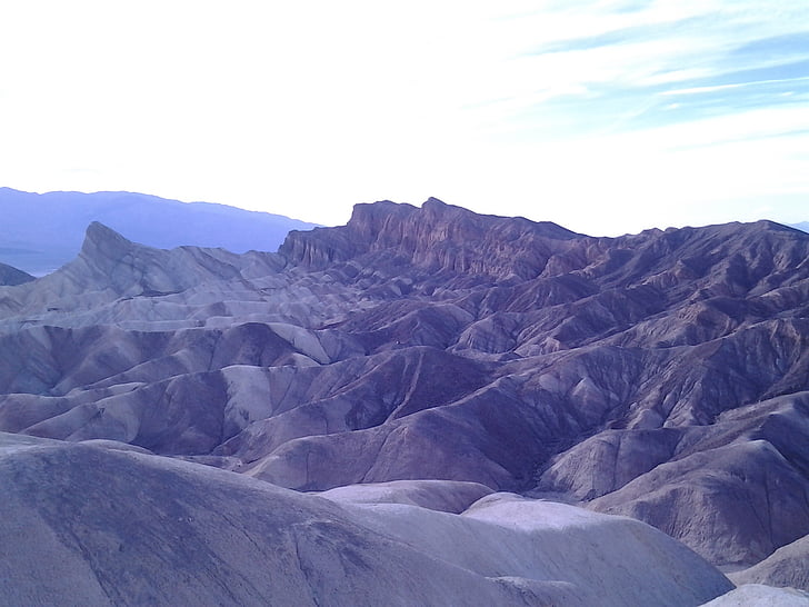 Death valley bad, Dunes, Sand, bergen, landskap, Visa, Panorama