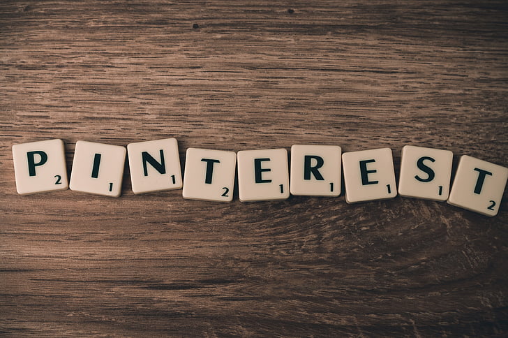 Pinterest, Scrabble, impostare, sociale dei media, di marketing, business, legno