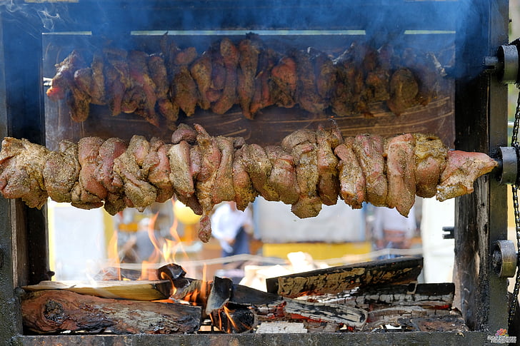 pincho, Festival medieval selb, Selb, edad media, carne, alimentos, cocina