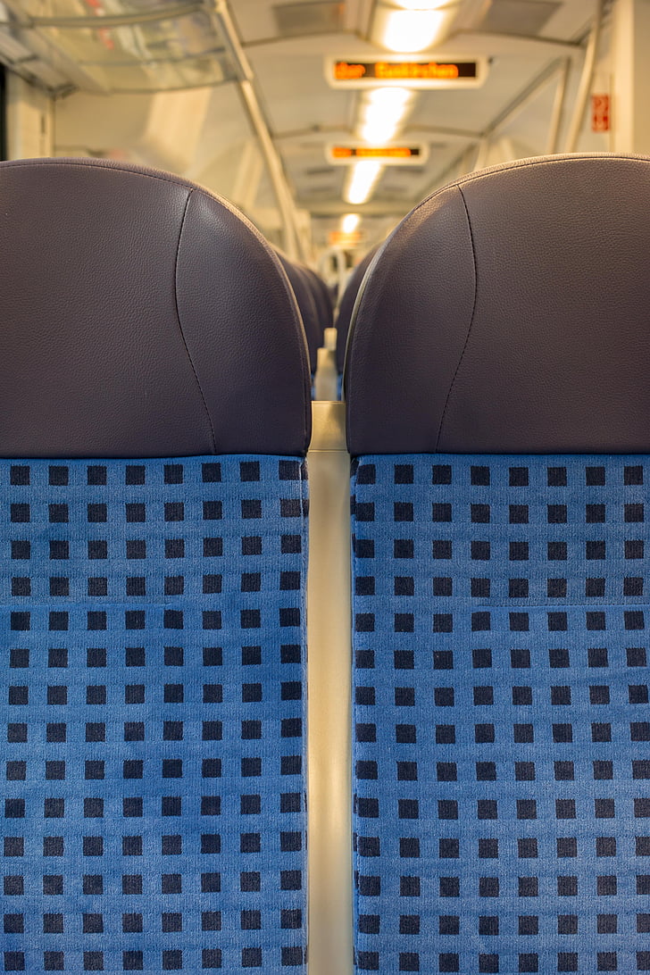train, seat, railway, travel, zugfahrt, empty, on the go