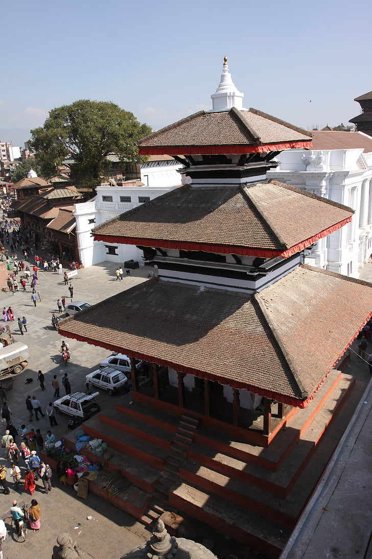 Nepál, Kathu knedlíky, starý chrám, palác, Architektura, kultur, Městská scéna