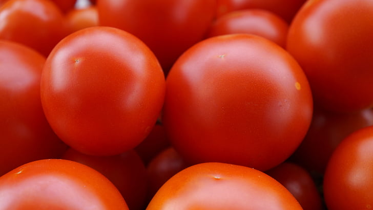 помидоры, красный, спелый, овощи, питание, вегетарианские блюда, витамины