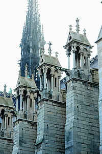 Francia, París, Iglesia, lugares de interés, arquitectura, Catedral, estilo gótico