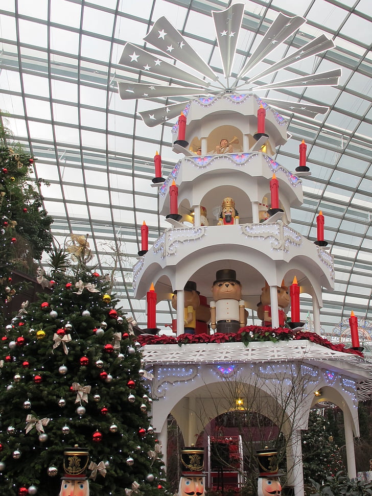 jul, haver af bugten, Singapore, juletræ, Christmas tower