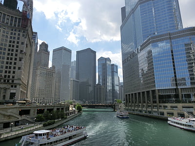 シカゴ, アメリカ, 米国, アメリカ, 興味のある場所, 超高層ビル, イリノイ州