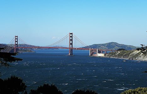 Golden gate brug, San francisco, baai, Verenigde Staten, Amerika, brug, hangbrug