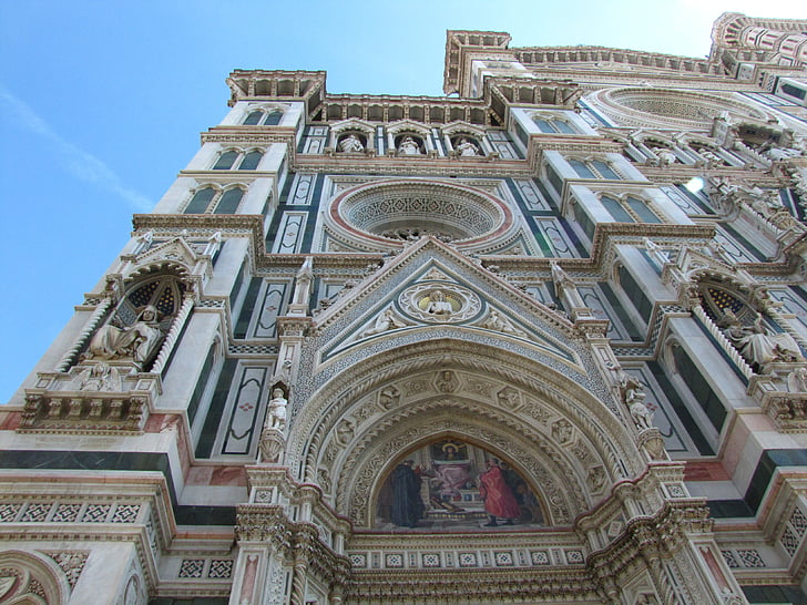 Florens, Dome, kyrkan, Trevligt, bedövning, centrala torcello di santa maria del fiore, arkitektur