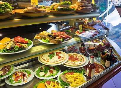 Firenca, Italija, salata, hrana, gurmanski, kafić, zdrava ishrana