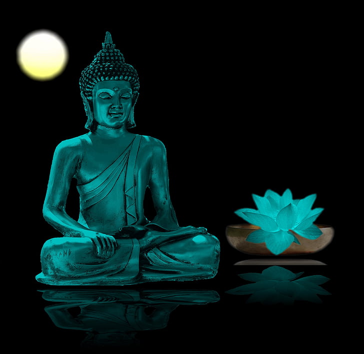 Buddha, Meditaatio, rentoutumista, mietiskellä, buddhalaisuus, wellness, sisäinen rauhallinen