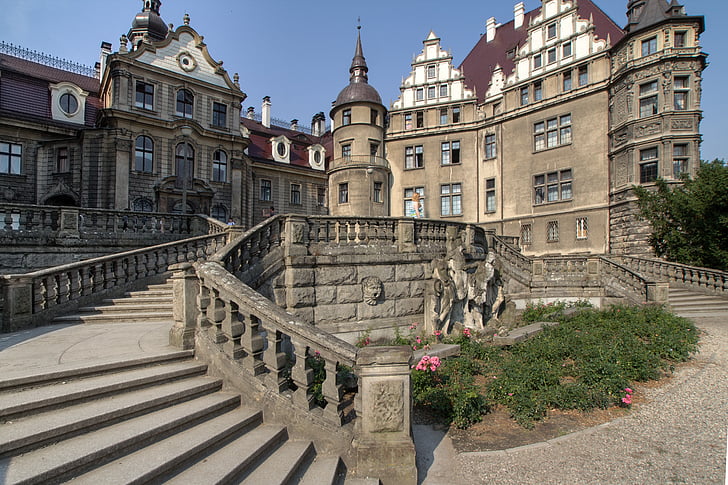 Sabine, Castle, Silesia, Moszna, neorenesans