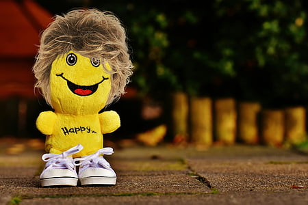 smiley, laugh, hair, hairstyle, sneakers, funny, emoticon