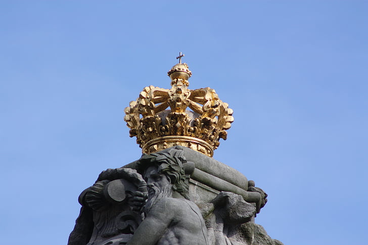 Dinamarca, casa real, corona, rey, oro, Danés, verano