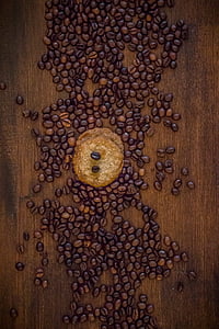 kaffe, cookie, Dra nytta av, svart, Café, koffein, dryck